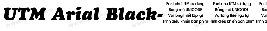 UTM Arial Black字体转换